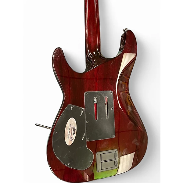 Schecter Guitar Research Used Schecter Guitar Research Hellraiser 006 Left Handed Crimson Burst Electric Guitar.gc