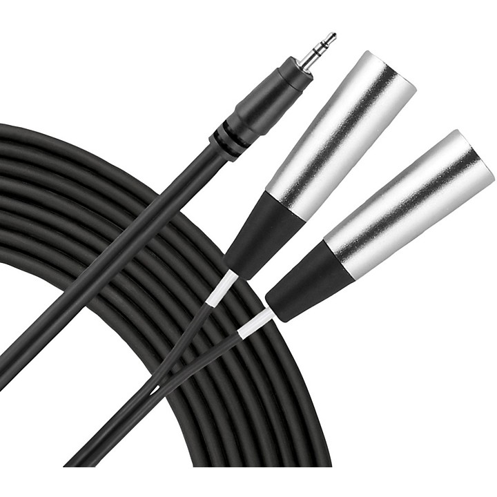 Essential Interconnect Y Cable 35 mm TRS Male to XLR Male 6 ft Black