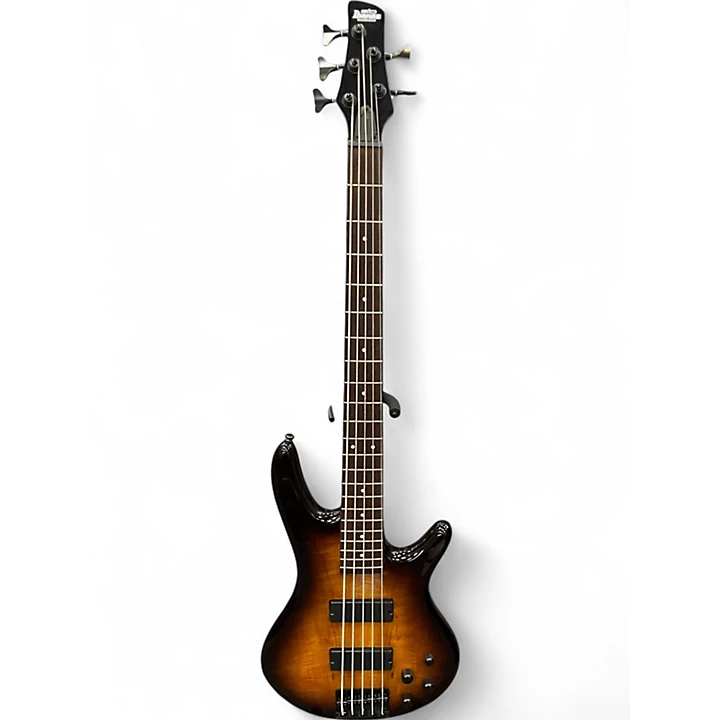 Used Ibanez gsr205sm Tobacco Burst Electric Bass Guitar