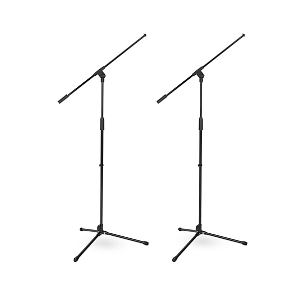 MG100B Tripod Boom Microphone Stand 2 Pack Black