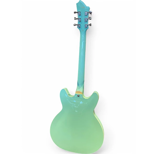Hagstrom Used Hagstrom VIKING LIMITED EDITION AGED SKY BLUE Hollow Body Electric Guitar.gc