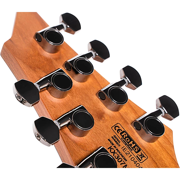 KX307MSOP KX Series Multi Scale 7 String Electric Guitar Open Pore Black