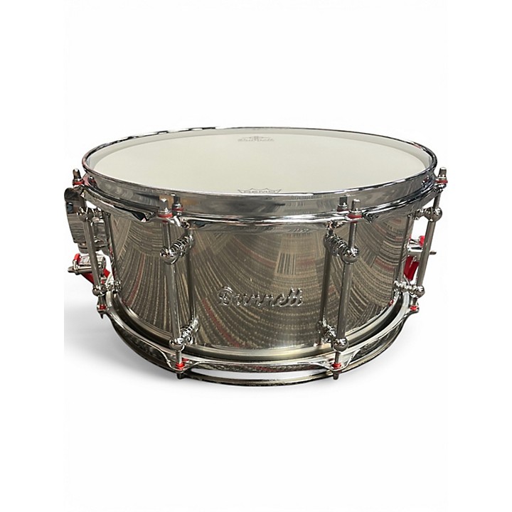 Dunnett Used Dunnett 65X14 Chrome Plated Stainless Steel Snare Stainless Steel Drum.gc