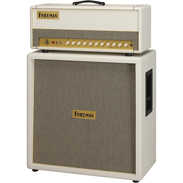 Friedman White Tolex Vintage 4x12 Guitar Speaker Cab White Tolex