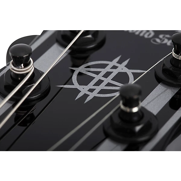Schecter Guitar Research Synyster Gates Standard Electric Guitar Gloss Black with Silver Pinstripes