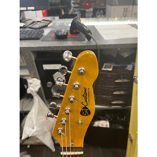 Vintage 1980s S&t Custom SAINT BLUES Cream Solid Body Electric Guitar