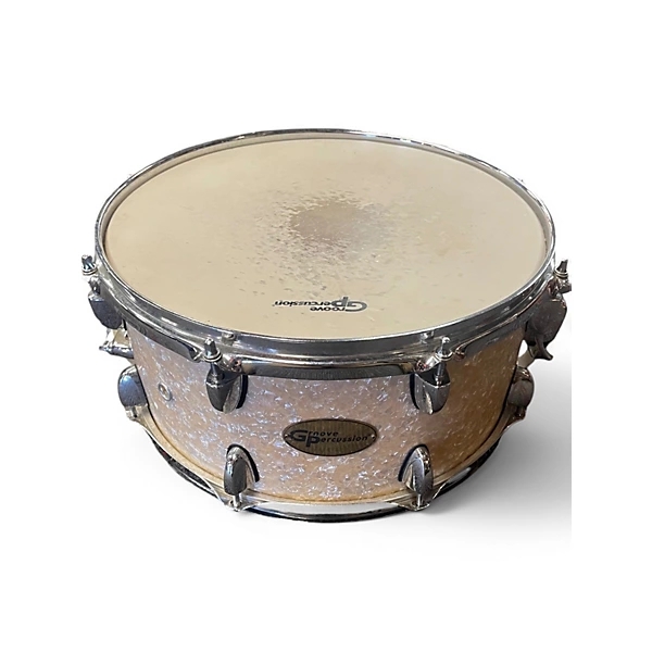 Groove Percussion Used Groove Percussion 6X14 SNARE Antique Ivory Drum.gc