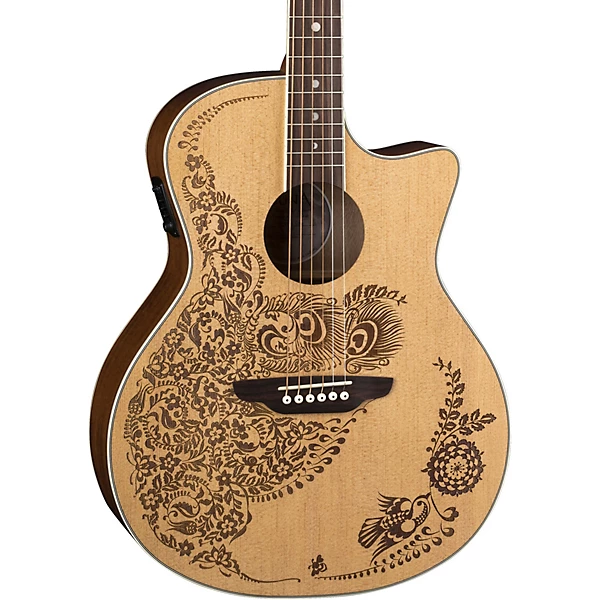 Luna Henna Oasis Select Spruce Acoustic Electric Guitar Natural