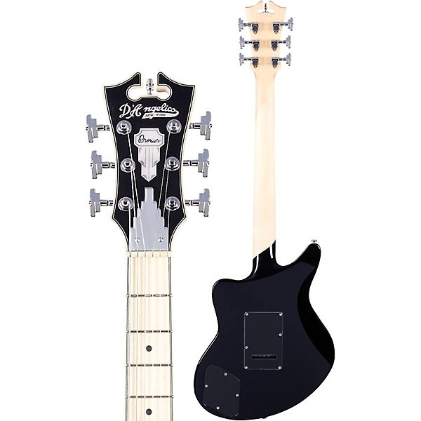 D'Angelico Premier Series Bedford Electric Guitar with Tremolo Tailpiece Black