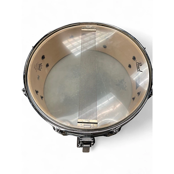 Pearl Used Pearl 55X14 LIMITED EDITION ST SNARE Silver Sparkle Drum.gc