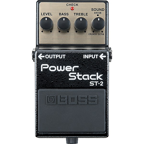BOSS ST 2 Power Stack Distortion Guitar Effects Pedal Level 1 H65658004000000.gc