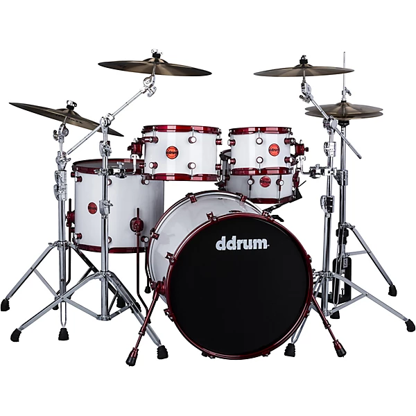 ddrum Reflex White with Red Shell Hardware Level 1 White Red L42830004002000.gc