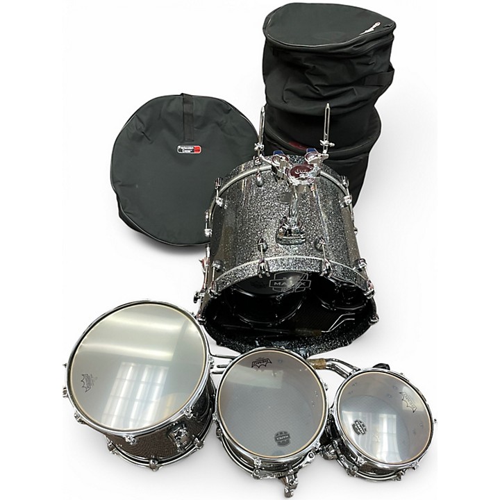 Mapex Used Mapex 4 Piece Saturn Jazz granite sparkle Drum Kit.gc