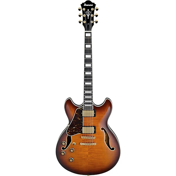 AS93FML Artcore Expressionist Series Semi Hollow Left Handed Electric Guitar Violin Sunburst