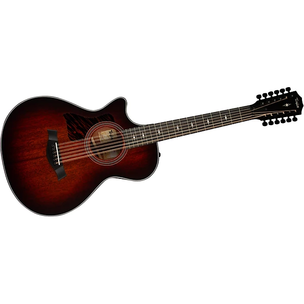 Taylor 362ce 12 Fret 12 String Left Handed Grand Concert Acoustic Electric Guitar Shaded Edge Burst