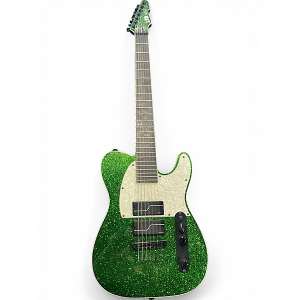 Esp Used Esp ltd sct607b green sparkle Solid Body Electric Guitar.gc