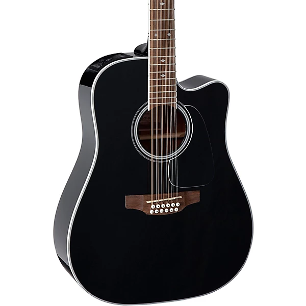 Takamine GD38CE Dreadnought 12 String Acoustic Electric Guitar Black