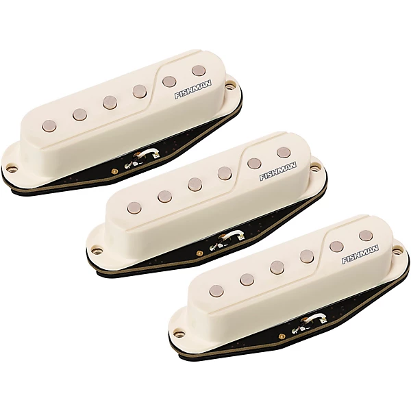 Set of 3 Fluence Single Width Single Coil Pickups White