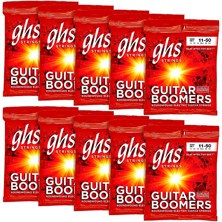Boomers Medium Electric Guitar Strings 10 Pack