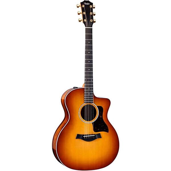 Taylor 214ce DLX Ziricote Special Edition Grand Auditorium Acoustic Electric Guitar Shaded Edge Burst