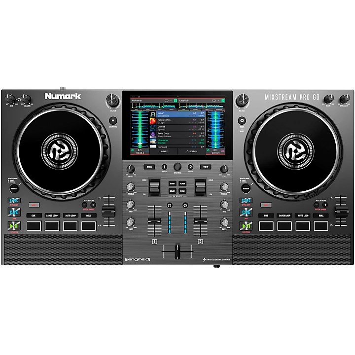Mixstream Pro Go Battery Powered Standalone Streaming 2 Channel DJ Controller