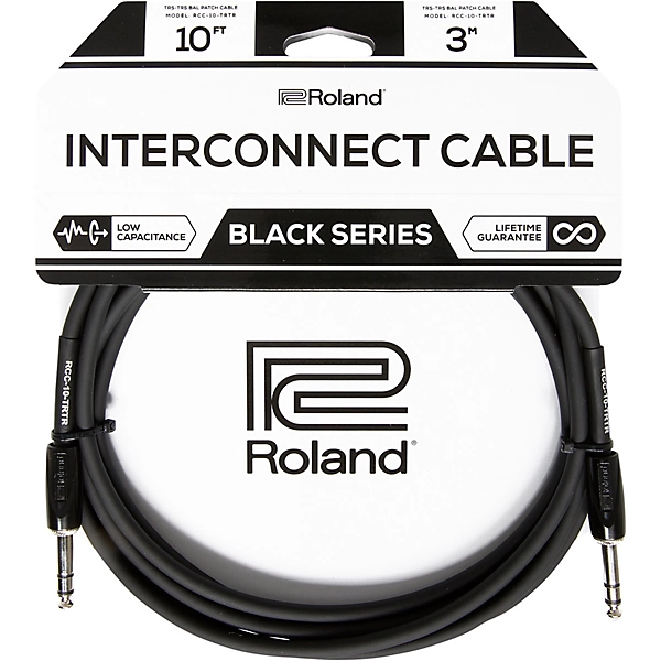 Black Series 1 4 TRS 1 4 TRS Balanced Interconnect Cable 10 ft Black