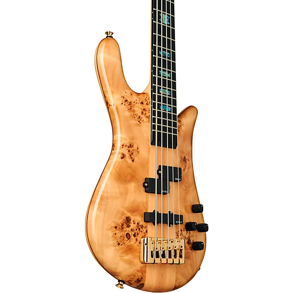Euro 5 Custom 5 String Electric Bass Natural Gloss