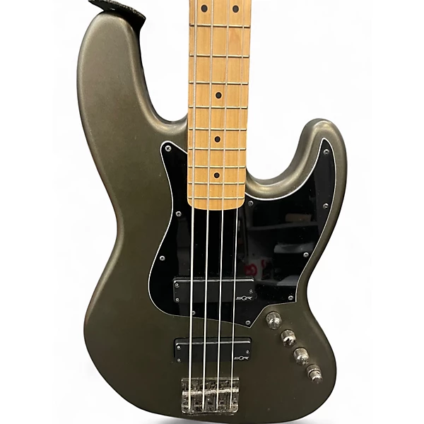 Used Squier Contemporary Active Jazz Bass HH Charcoal Electric Bass Guitar