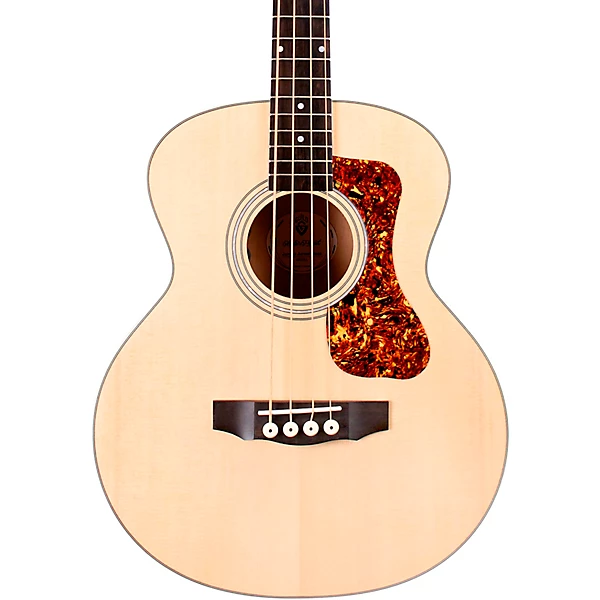 Jumbo Junior Acoustic Electric Bass Guitar Flame Maple
