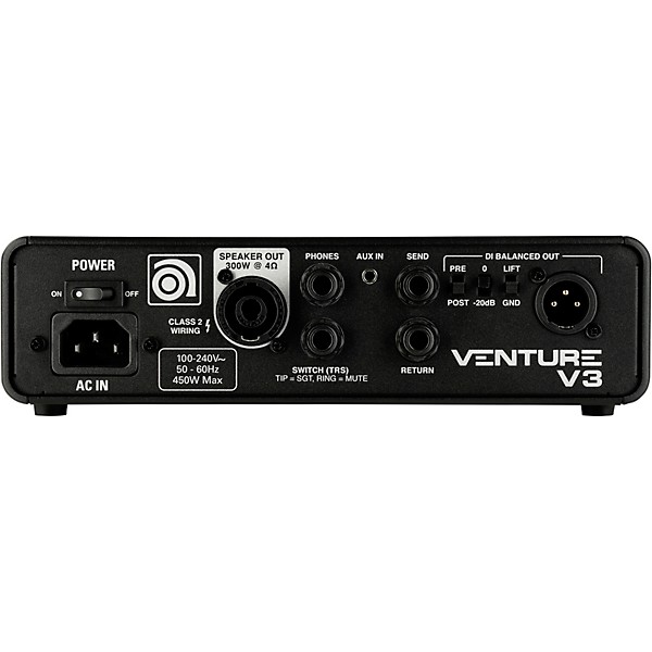 Ampeg Venture V3 Bass Amp Head Level 1 M04806004000000.gc