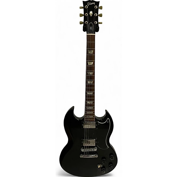 Vintage 1986 Gibson SG Standard Black Solid Body Electric Guitar