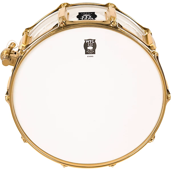 Top Hat and Cane Collectors Acrylic Snare Drum with Gold Hardware