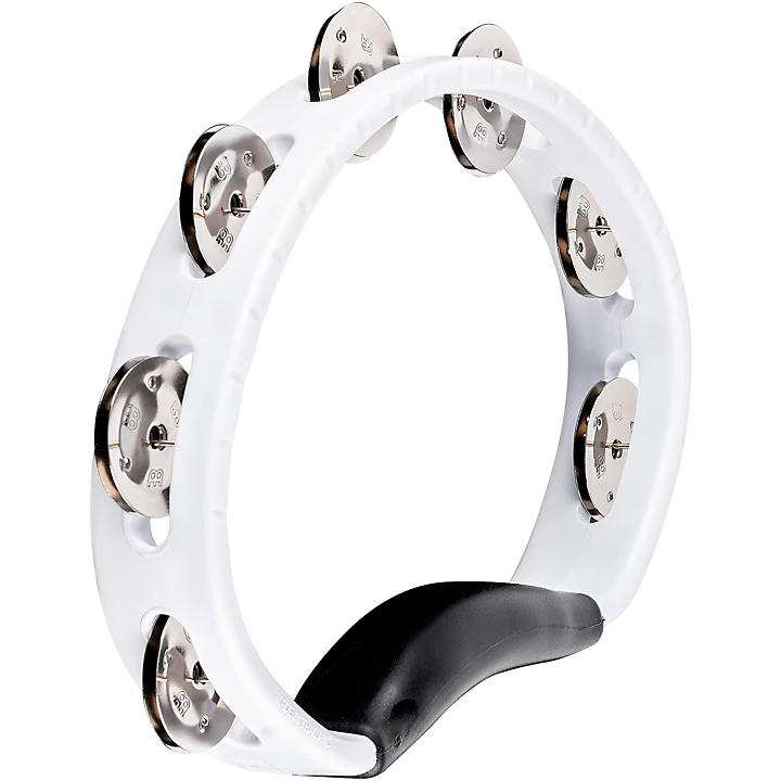 Headliner Series Molded ABS Tambourine Single Row White