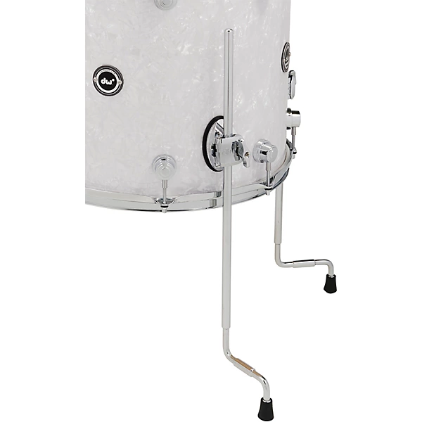 Wireless Acoustic Electronic Convertible 5 Piece Drum Set Bundle with 22 Bass Drum Cymbals and Hardware Finish Ply White Marine Pearl