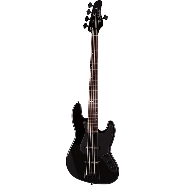 J 5 Rosewood Fingerboard 5 String Bass Gloss Black