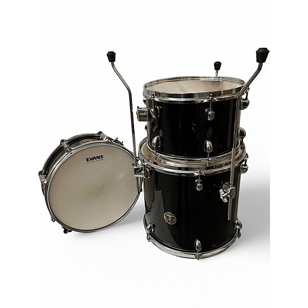 TAMA Used TAMA 4 Piece rhythm mate Black Drum Kit.gc