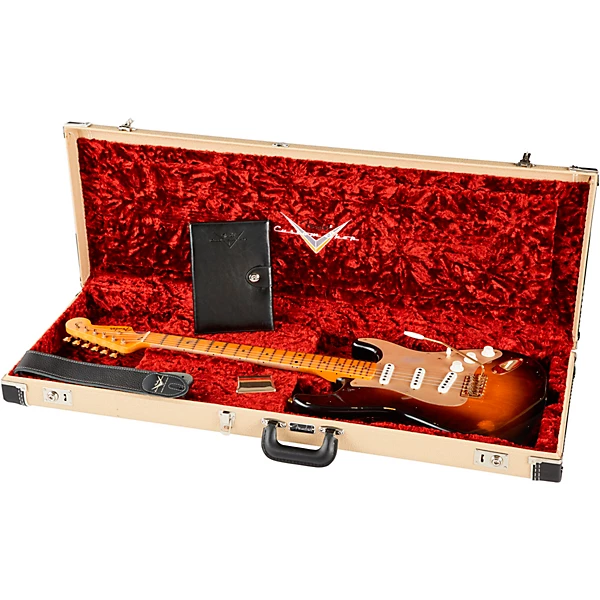 Limited Edition 55 Stratocaster Relic Gold Hardware Electric Guitar Wide Fade 2 Color Sunburst