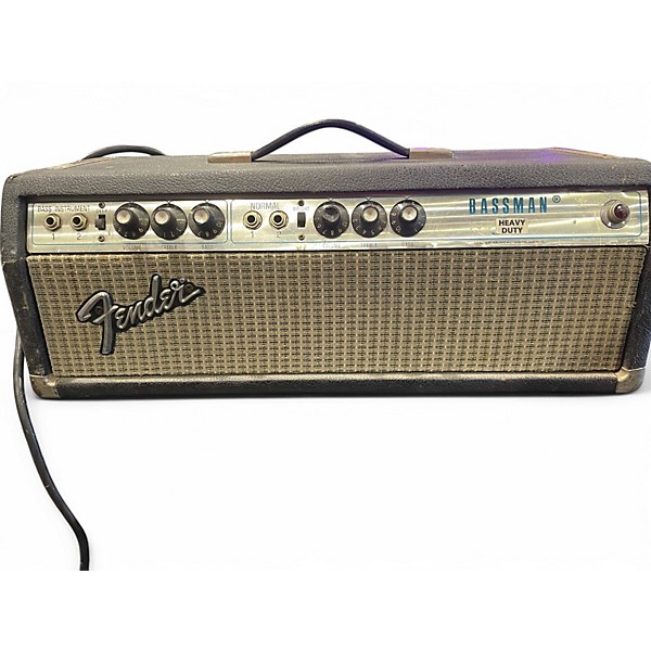 Vintage 1976 Fender BASSMAN SILVER PANEL Tube Guitar Amp Head