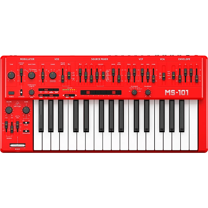 MS 1 32 Key Analog Synthesizer Red