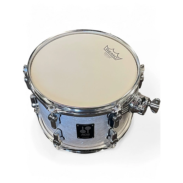Used Sonor 5 Piece aq2 Alpine White Drum Kit.gc
