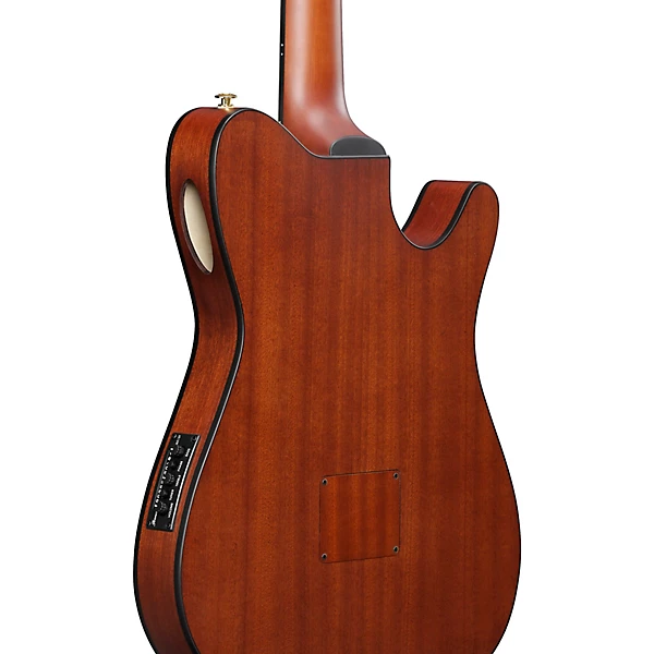 FRH10NL Left Handed Nylon String Acoustic Electric Guitar Brown Sunburst Flat