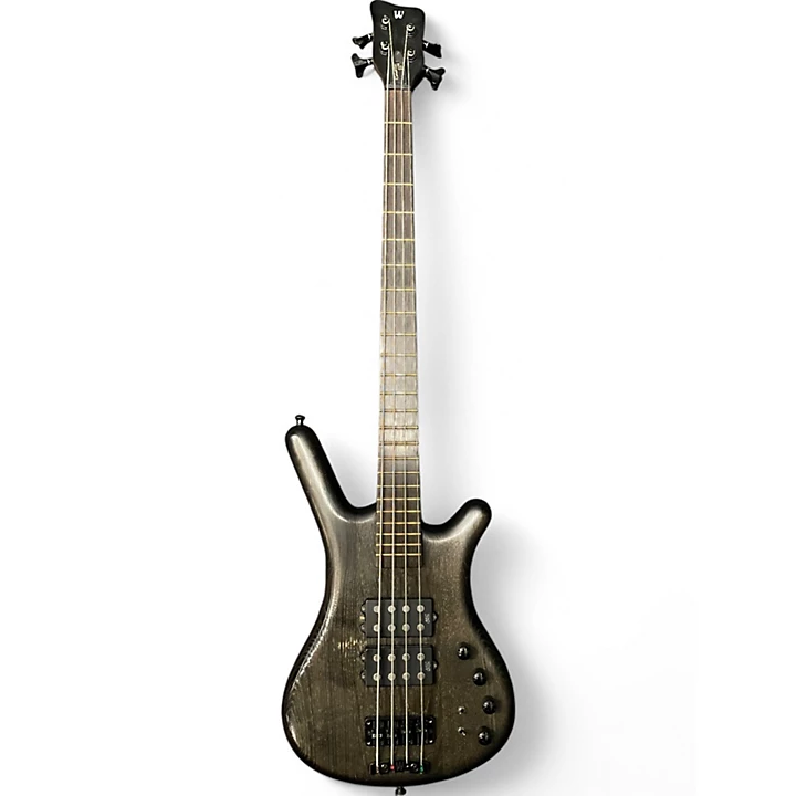 Used 2008 Warwick Corvette $$ Double Buck 4 String Nirvana Black Oil Electric Bass Guitar