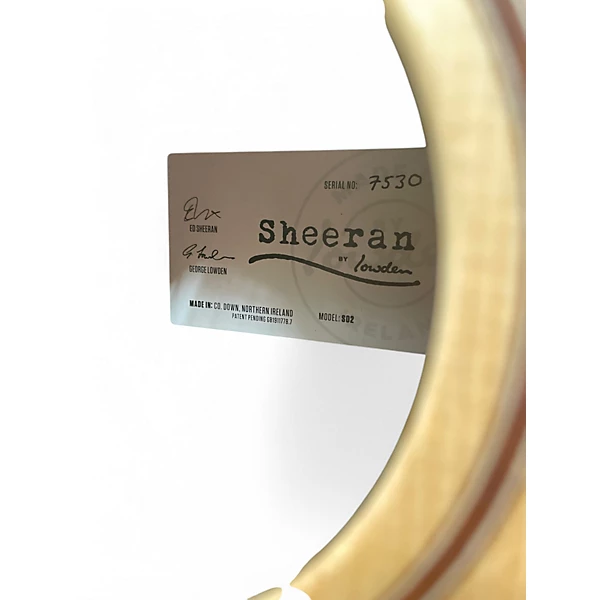 Used Sheeran by Lowden S02 Natural Acoustic Electric Guitar