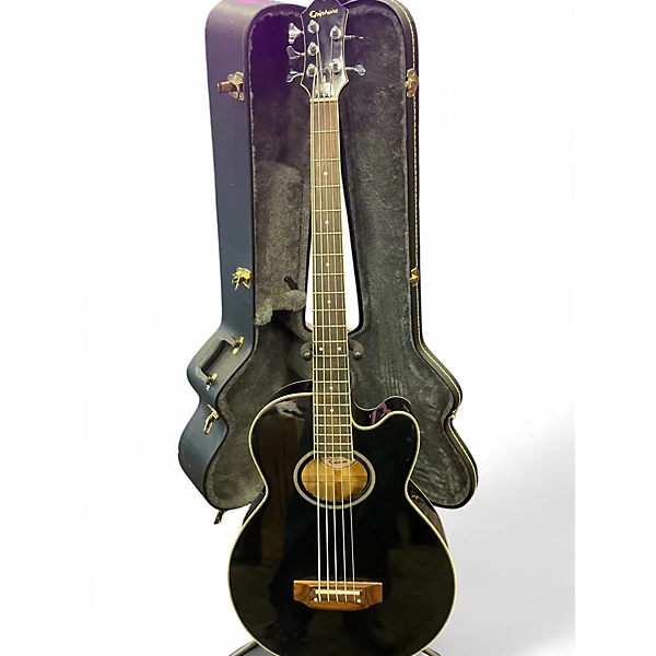 Epiphone Vintage Vintage Epiphone El Capitan C5B Black Acoustic Bass Guitar.gc