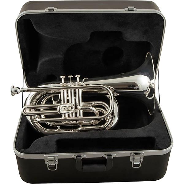 KMB412 Performance Series Large Shank Marching Baritone Silver plated