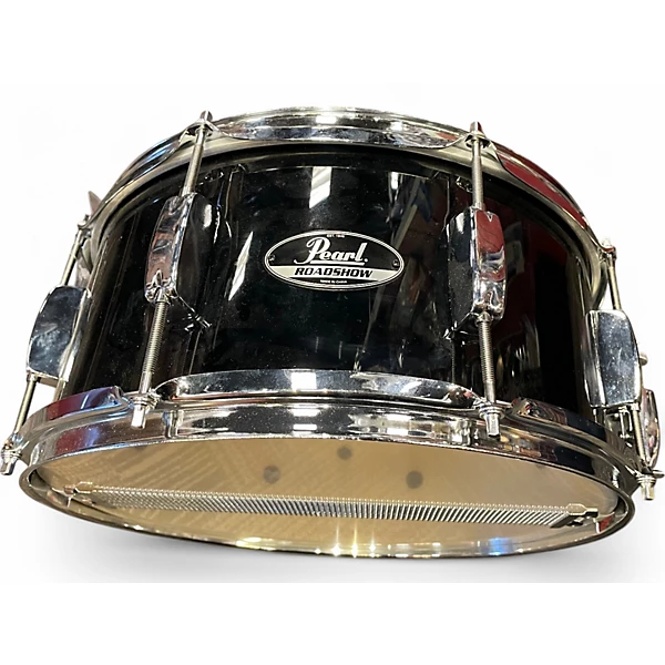 Pearl Used Pearl 55X14 ROADSHOW Black and Silver Drum.gc