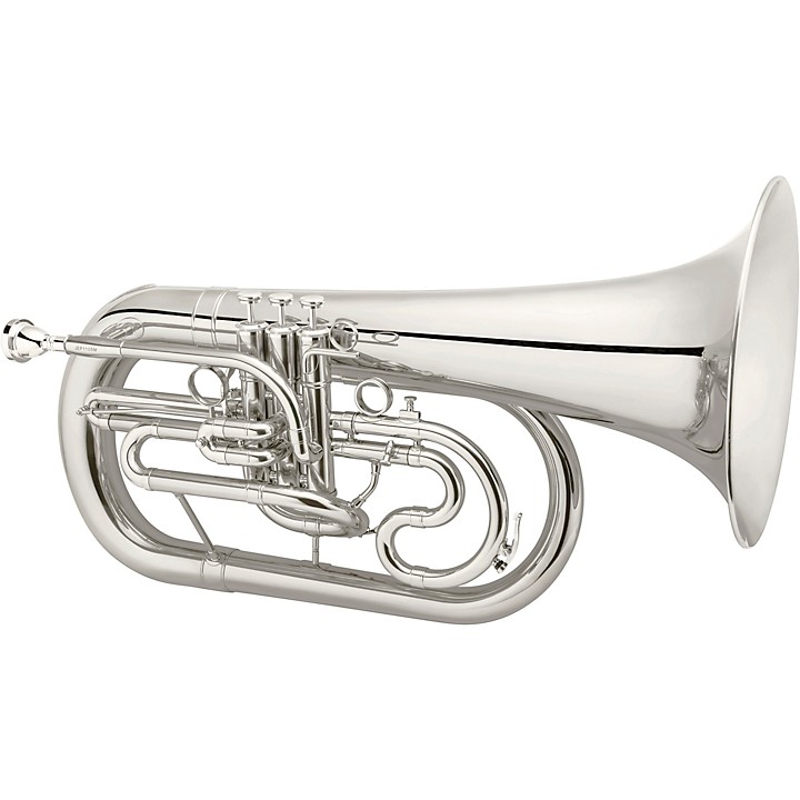 JEP1105M Quantum Series Bb Marching Euphonium Silver Plate