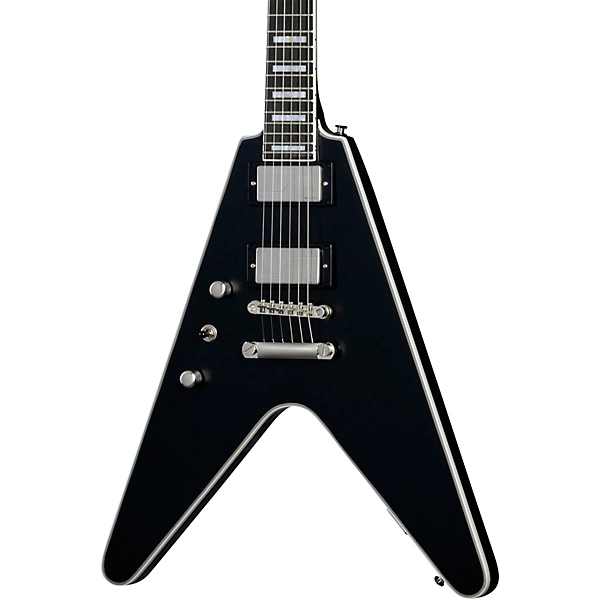 Flying V Prophecy Left Handed Electric Guitar Aged Jet Black Metallic