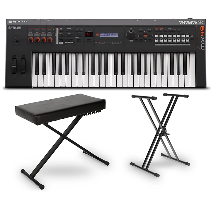 MX49 49 Key Music Production Synthesizer Essentials Bundle Black
