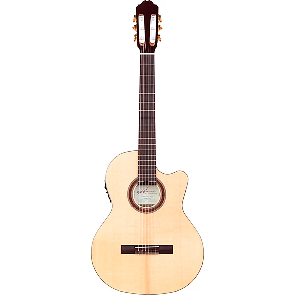 Rondo Thin Line Classical Acoustic Electric Guitar Natural